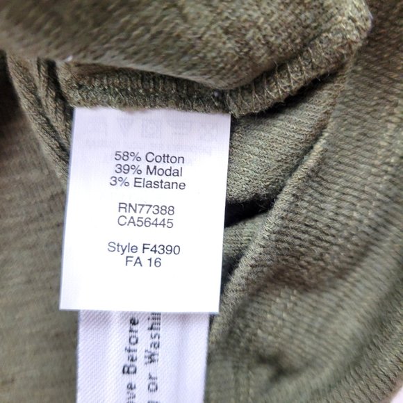 MADEWELL Green Rehearsal Henley Tee Shirt - Size Small - Picture 4 of 5